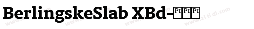 BerlingskeSlab XBd字体转换